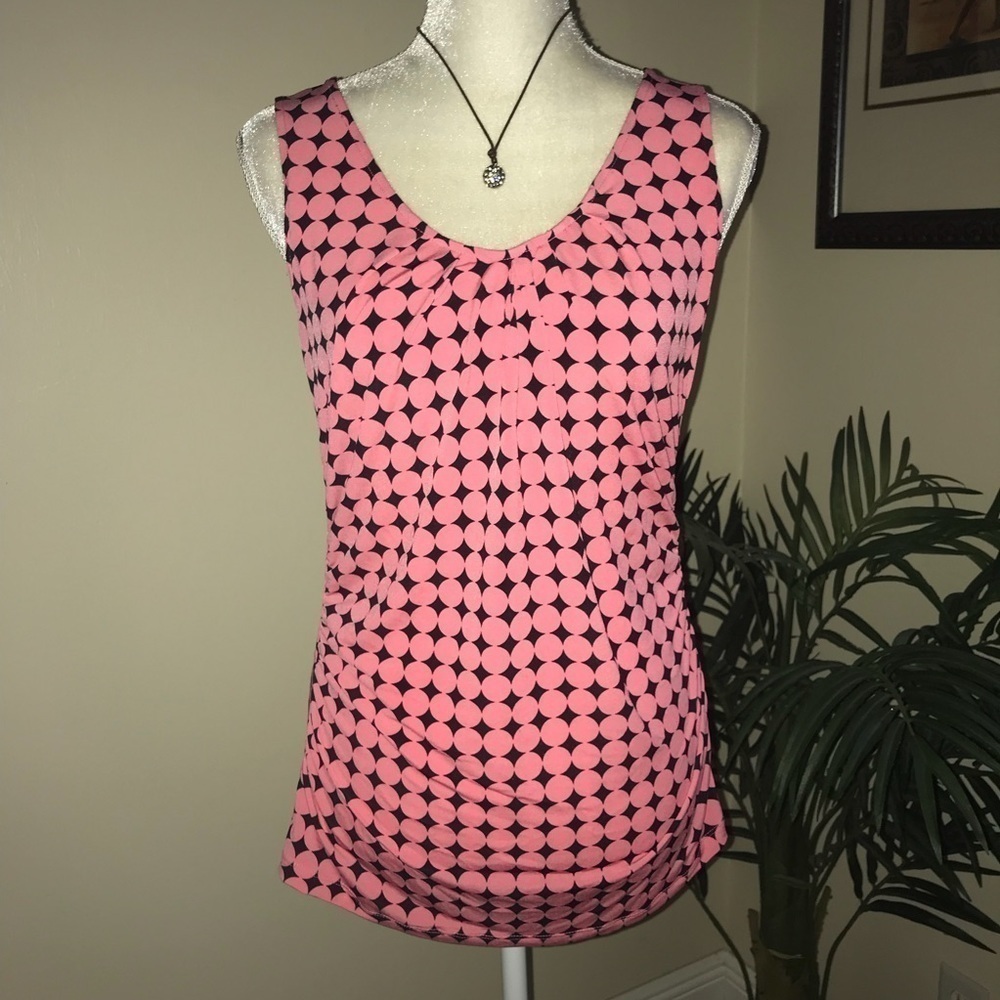 2/$15 New York & Company Stretch Sleeveless Gather Top S